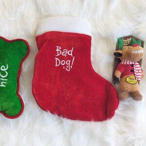 Dog Chirstmas Christmas With 2 Toys - Good Dog Bad Dog